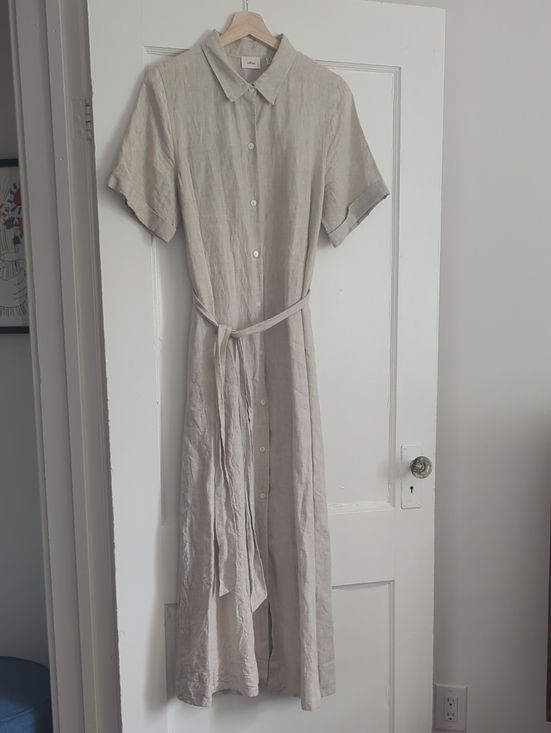 Dresses & Skirts - 100% Organic Linen Wilfred Maxi Shirt Dress M